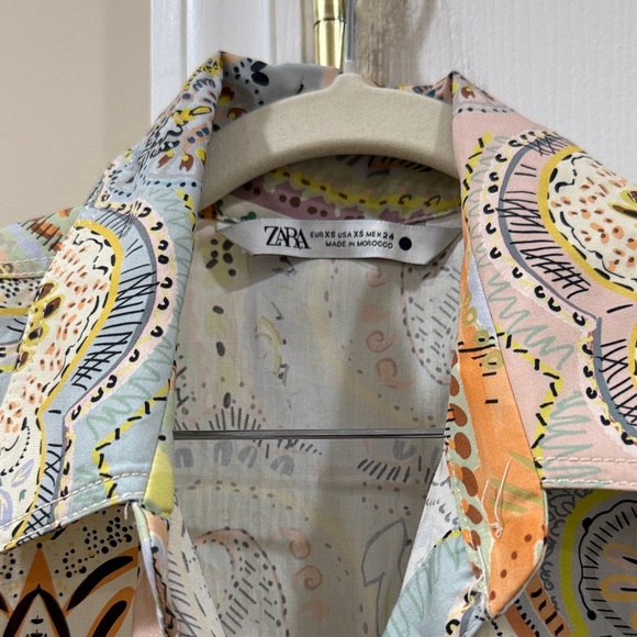 Zara Multicolor Paisley Midi Dress - Picture 4 of 4